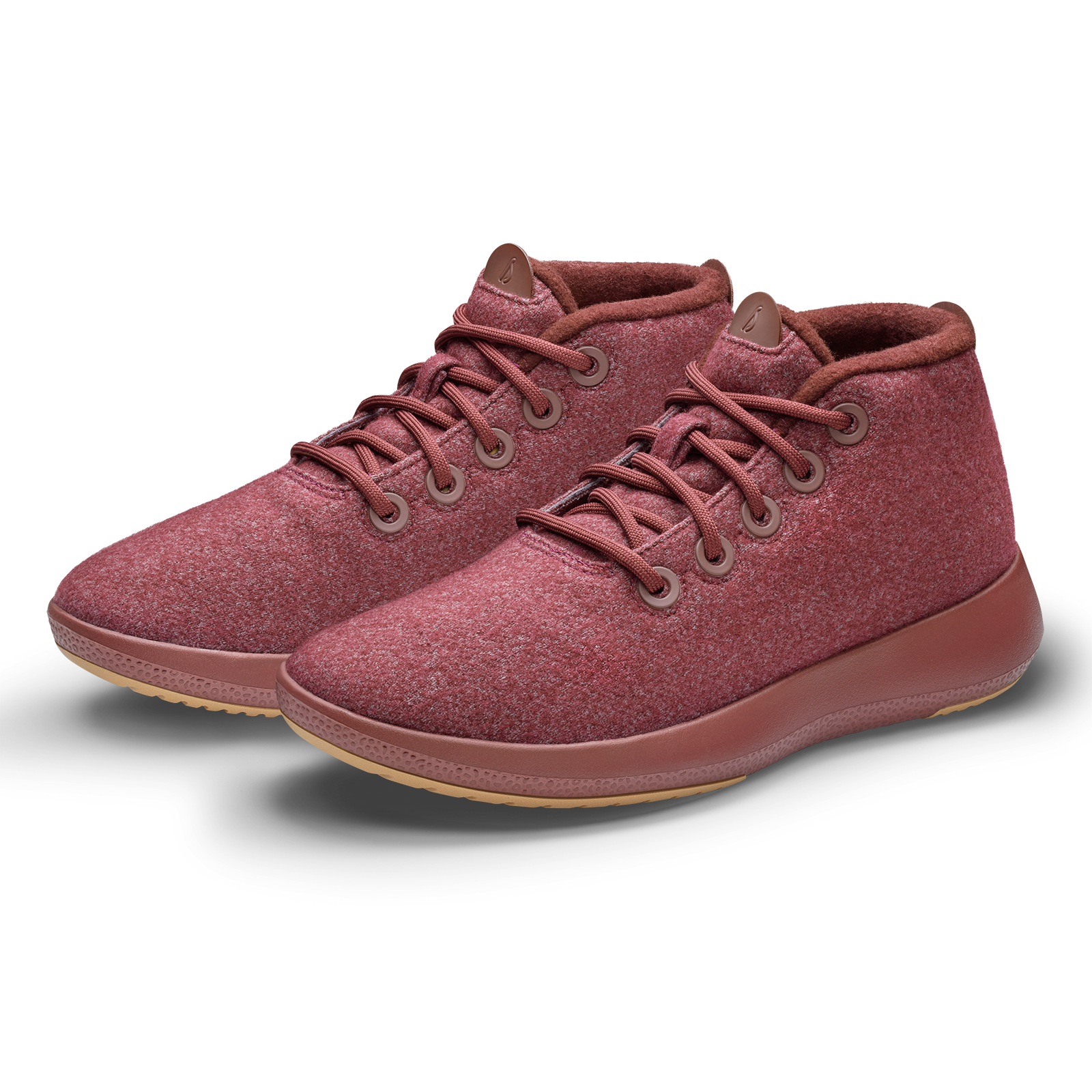 Men's Wool Runner-up Mizzles - Botanic Red (Botanic Red Sole)