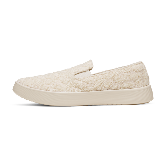 Men's Cruiser Slip On Terry - Warm White (Warm White Sole)